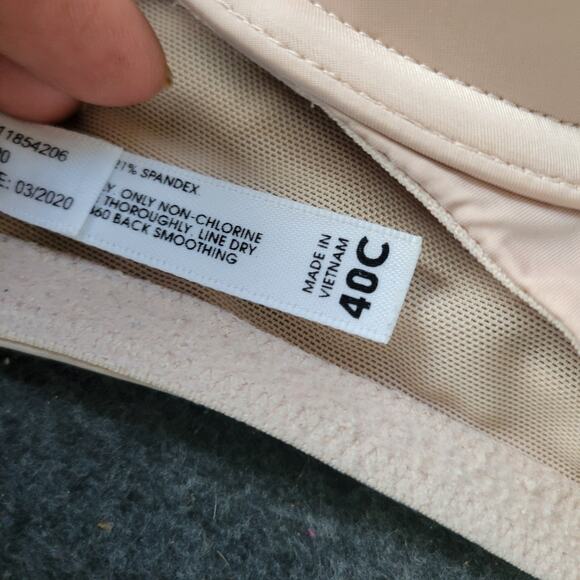 Torrid Curve Full Coverage Bra 40C Tan Underwire Padded Back Closure - Picture 3 of 7